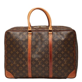 Louis Vuitton Monogram Sirius 45 Travel Bag/Boston Bag M41408 Brown Leather Women's LOUIS VUITTON