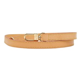 Louis Vuitton shoulder strap, beige leather, women's LOUIS VUITTON