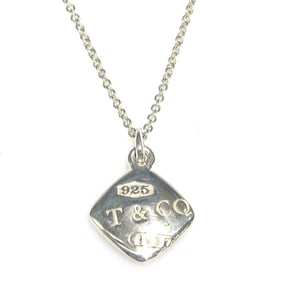 Tiffany & Co. Montage Cushion Necklace in 925 Sterling Silver for Women, e60987a
