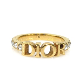 Christian Dior Women's Ring with Rhinestones in Gold and Silver (e60988g)