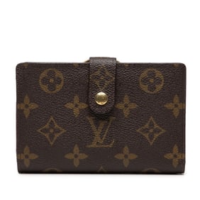 Louis Vuitton Monogram Viennois Bifold Wallet M61663 Brown PVC Leather Women's LOUIS VUITTON