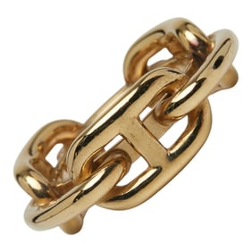 Hermès Lucade Chaine Dunk Les Frau Scarf Ring, Gold Plated, Women's HERMES