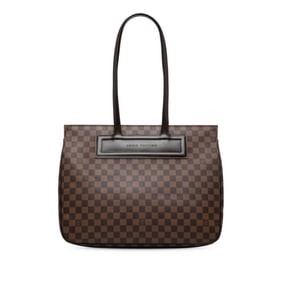 Louis Vuitton Damier Parioli GM Tote Bag, One-Shoulder Bag N51124, Ebene Brown PVC Leather, Women's