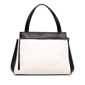 Celine Edge Medium Handbag in Black and White Leather for Women