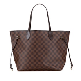 Louis Vuitton Damier Neverfull MM Shoulder Bag Tote N51105 Brown Leather Women's LOUIS VUITTON