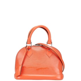 Louis Vuitton Epi Alma BB Handbag/Shoulder Bag, 2-Way, M40854, Pimmon Orange Leather, Women's, LOUIS