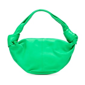 Bottega Veneta Double Knot Handbag in Green Leather for Women