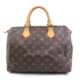 Louis Vuitton Monogram Speedy 30 Handbag in Canvas, Brown, Women's, M41108 h31600a
