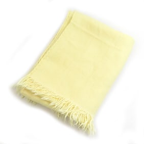 Hermes HERMES scarf/shawl, cashmere and silk, yellow, women's, w1291a