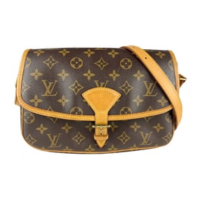 Louis Vuitton Monogram Sologne Shoulder Bag in Canvas, Brown and Gold, Women's, M42250 z7182