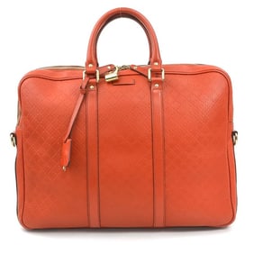 Gucci Diamante Leather Handbag in Orange Red, Men's, 208463, H31612A