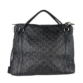 Louis Vuitton Monogram Antia Ixia MM Handbag Shoulder Bag in Black and Silver Leather, Women's,