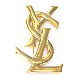 Yves Saint Laurent YSL Metal Gold Brooch for Women, W1297g