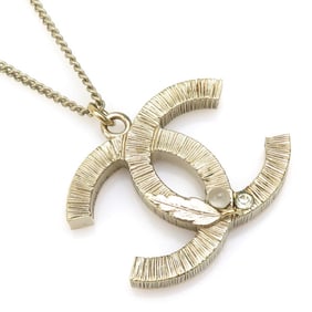 Chanel Coco Mark Metal Gold Necklace for Women, w1293g