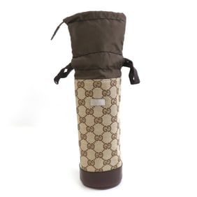 Gucci Bottle Case Shoulder Bag, GG Canvas and Leather, Brown Beige, Men's Women's, 28691 w1288a