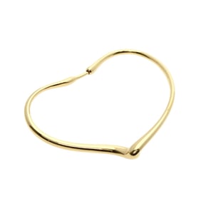 Tiffany & Co. Open Heart Hoop Large Single Earring in 18K Yellow Gold for Women. TIFFANY