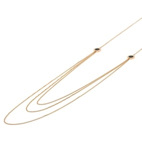 BVLGARI Sautoir Shell and Onyx Necklace in 18K Pink Gold for Women