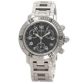 Hermès CL2.310 Clipper Diver Chronograph Watch in Stainless Steel/SS for Women