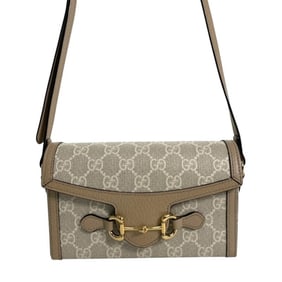 GUCCI Horsebit 1955 699296 Shoulder Bag for Women, GG Supreme Pochette