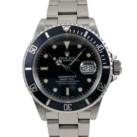 ROLEX Rolex Submariner 16610 Men's Stainless Steel Automatic Watch, Black with Tritium Movement,