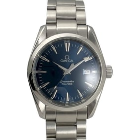 OMEGA Seamaster Aqua Terra 2518.80 Men's Stainless Steel Quartz Watch, 36mm, Blue Dial, 150m/500ft