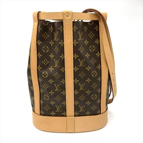 Louis Vuitton Randonne PM Shoulder Bag M42243 Brown AR0032 Women's
