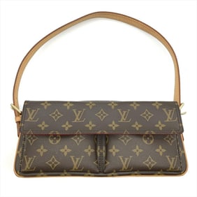 Louis Vuitton Viva Cite MM Shoulder Bag Monogram Canvas M51164 Brown AR0025 Women's