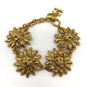CHANEL Lion Bracelet, Gold, Women's