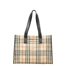 Burberry Nova Check Tote Bag in Beige and Multicolored PVC for Women