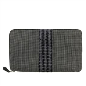 Hermes HERMES Purse GM Air Line Round Gray Unisex