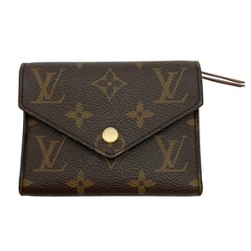 Louis Vuitton LOUIS VUITTON Portefeuille Victorine Trifold Wallet Monogram Canvas M62472 Brown RFID