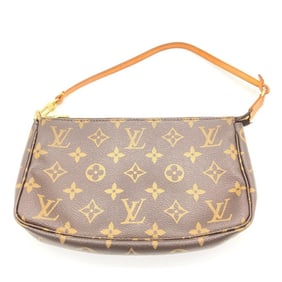 Louis Vuitton LOUIS VUITTON Pochette Accessoires Handbag Monogram Canvas M51980 Brown VI1909 Pouch