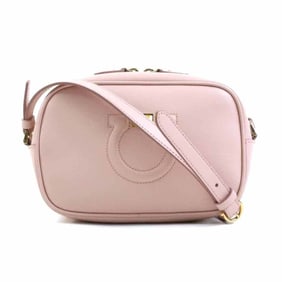 Salvatore Ferragamo Gancini Leather Shoulder Bag in Light Pink for Women (r10824n)
