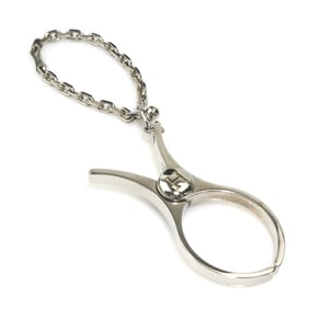 Hermes Hermès Philo Metal Glove Holder Charm, Silver, Men's and Women's, e60986a