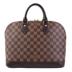 Louis Vuitton Damier Alma PM Handbag in Canvas and Ebene Leather, Women's, N51131 90192a