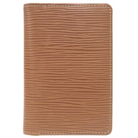 Like new Louis Vuitton De Poche Epi Leather Organizer in Kenya Brown, M56673, Card Case/Pass Case,