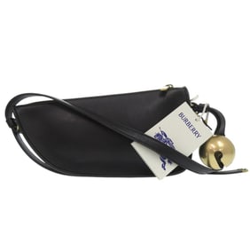 Like new Burberry Shield Sling handbag in black sheepskin leather, model 0948.