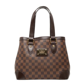 Louis Vuitton Damier Hampstead PM Tote Bag, Handbag N51205, Ebene Brown Leather, Women's, LOUIS