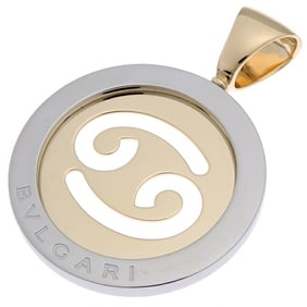 Bvlgari Tondo Cancer pendant for women in 750 yellow gold