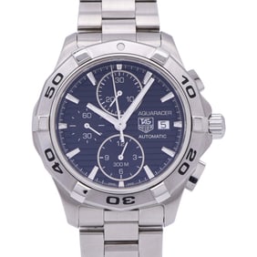 TAG Heuer Aquaracer Chronograph CAP2110 Automatic Watch, Stainless Steel, Black Dial, 1386, Men's
