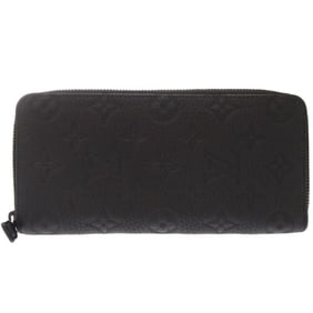Louis Vuitton Zippy Wallet Vertical Black Noir M69047 IC Tag Taurillon Leather Long LV 1372 LOUIS