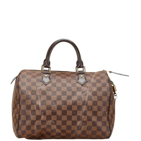 Louis Vuitton Damier Speedy 30 Handbag/Mini Boston Bag N41364 Brown PVC Leather Women's LOUIS