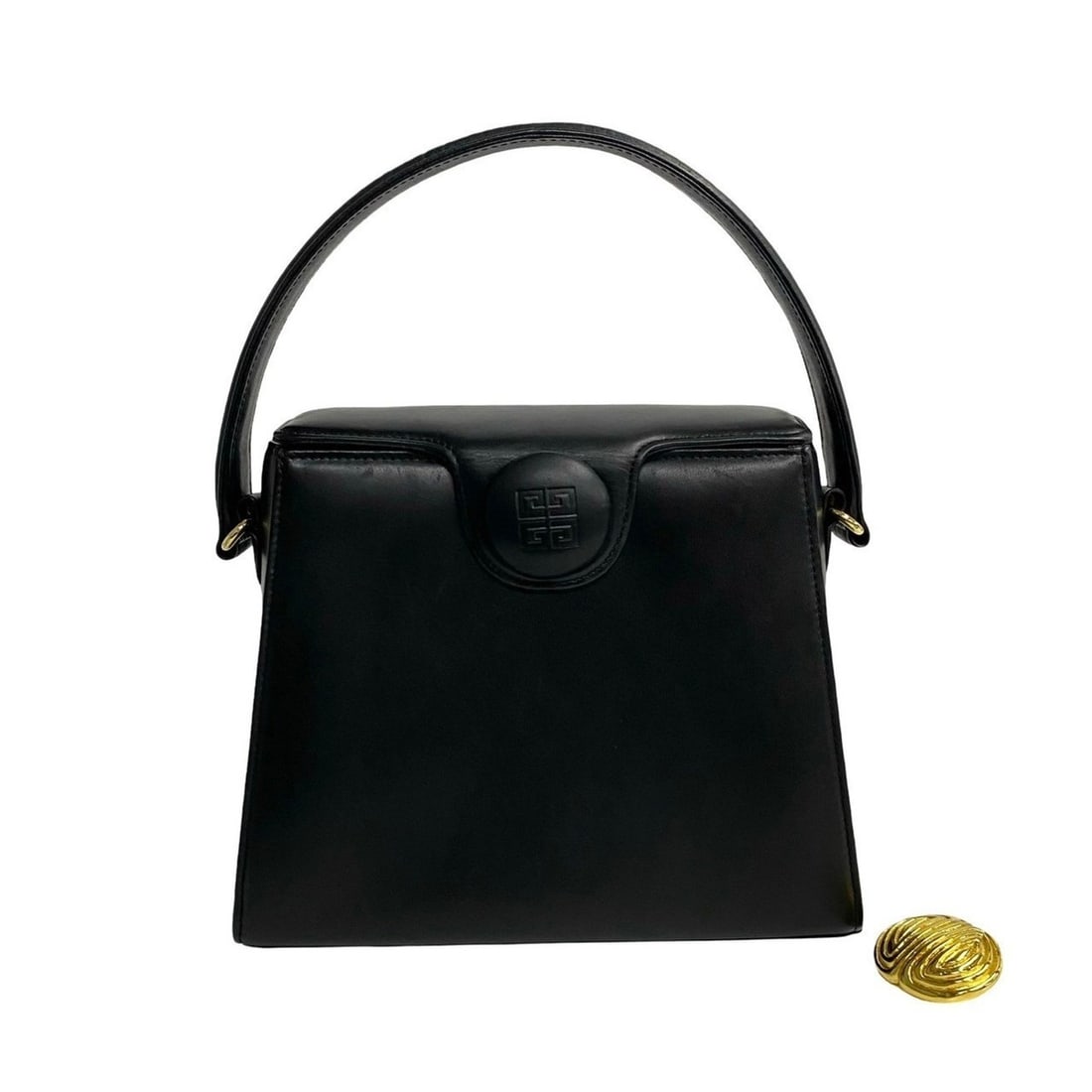 GIVENCHY Givenchy 4G logo hardware leather genuine handbag mini shoulder bag black 32105: --- Catalog ---Category: SizeSize (HxWxD): 17cm x 21cm x 9.5cm / 6.69'' x 8.26'' x 3.74''Category: DesignType: Handbag, Shoulder bagColor: BlackGender: WomenMaterial: Leather Category: GeneralBrand: G