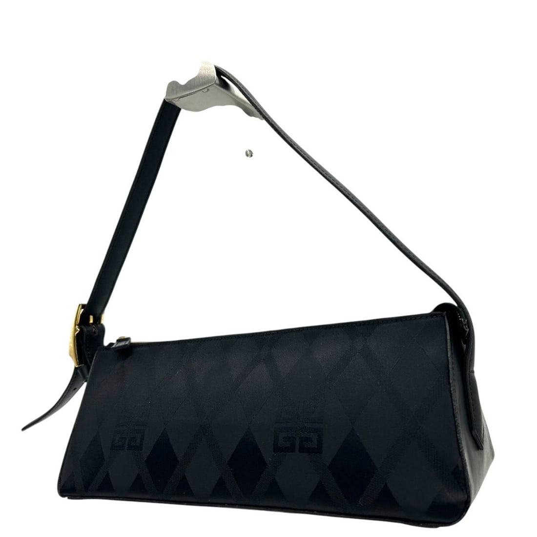 GIVENCHY Handbag Accessory Pouch with 4G Logo, Nylon and Leather, Black, Women's: --- Catalog ---Category: SizeSize (HxWxD): 10cm x 26cm x 10cm / 3.93'' x 10.23'' x 3.93''Category: DesignType: HandbagColor: BlackGender: WomenMaterial: Nylon , Leather Category: GeneralBrand: Givench