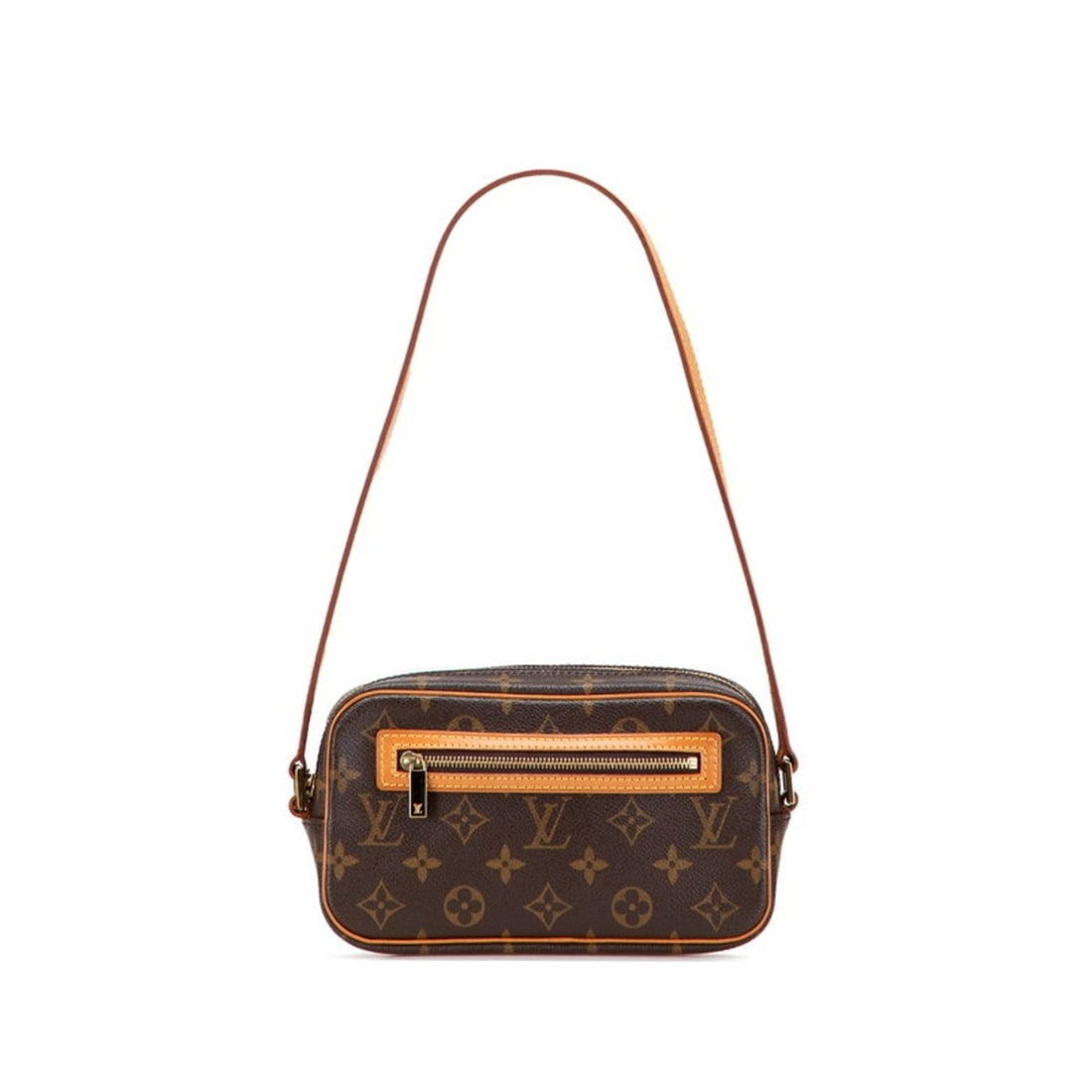 Louis Vuitton Monogram Pochette Cite One-Shoulder Bag Handbag M51183 Brown Leather Women's LOUIS