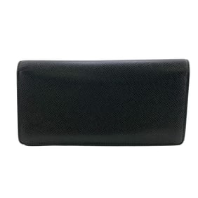 LOUIS VUITTON Louis Vuitton Wallet M30501 Portefeuille Brazza Taiga Long Black Men's