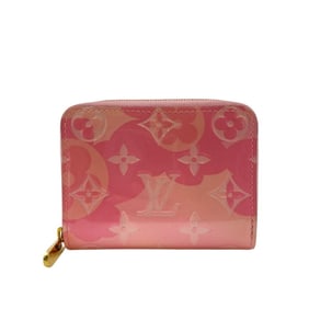 LOUIS VUITTON Louis Vuitton Wallet M90590 Zippy Coin Purse Vernis Case Pocket Card Holder Pink