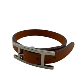 HERMES Api Bracelet Ankle Bangle Orange Unisex