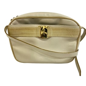 Salvatore Ferragamo Vara Ribbon Shoulder Bag for Women in White