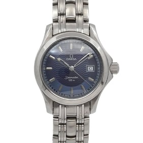 OMEGA Seamaster 120 2581-81 Women's Watch with Date, Blue Quartz Movement